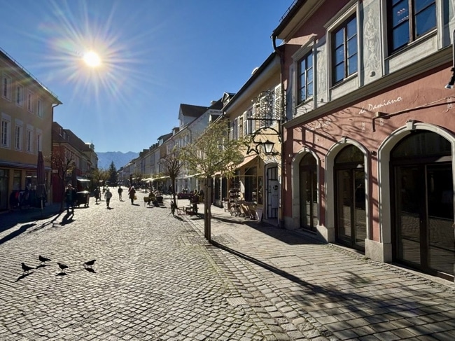 Die Murnauer Fußgängerzone