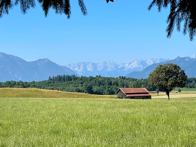 Blick vom Grundstück