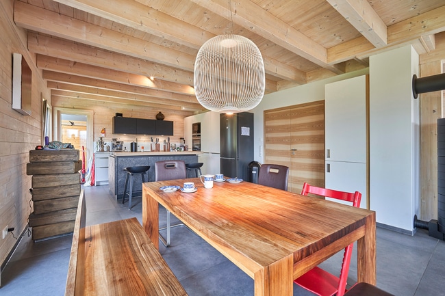 Küche und Essbereich