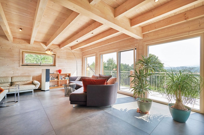 Wohnzimmer mit traumhaften Ausblick