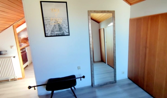 ...mit Einbauschrank