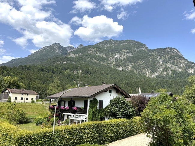 Blick vom Balkon