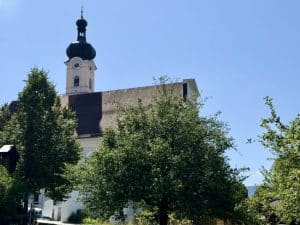 Blick vom Balkon