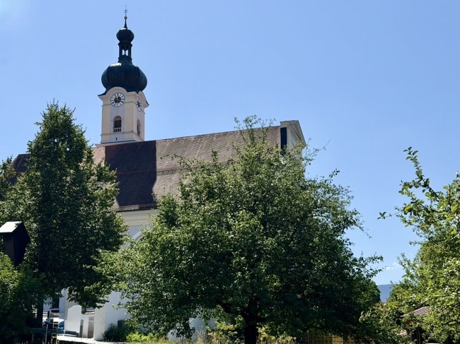 Blick vom Balkon