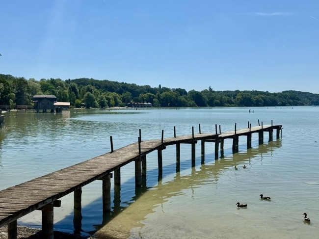 Der wunderschöne Ammersee direkt vor der Türe...