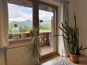 mit Zugang zum Balkon