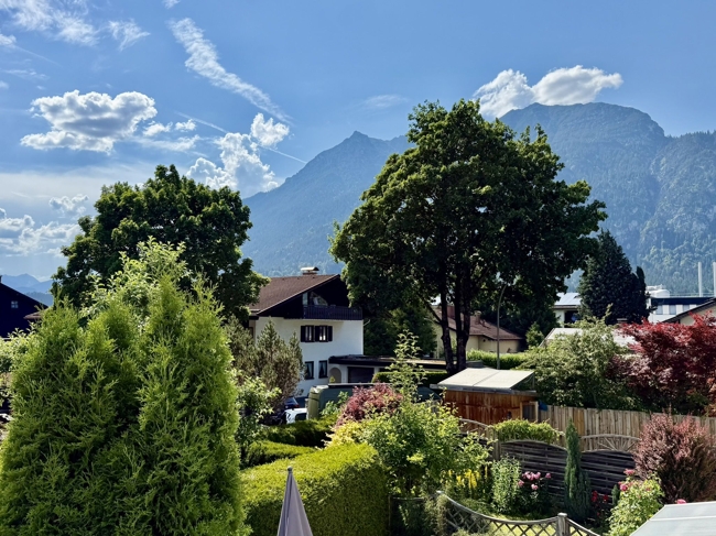 Blick vom Balkon