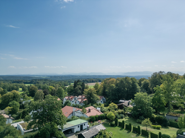 Blick auf die Alpenkette
